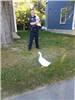 Officer Mandeville protecting and serving our local duck population