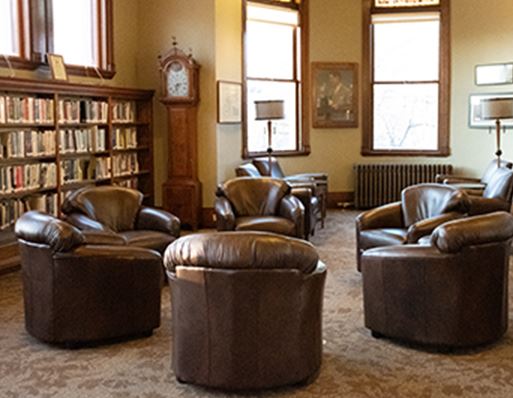 Leather Chairs in Library