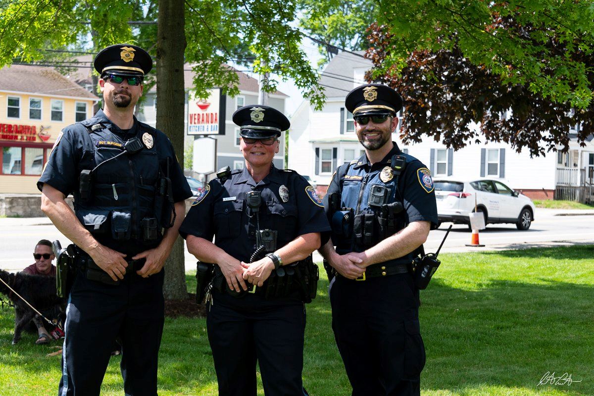 Officers at Memorial Day Ceremony