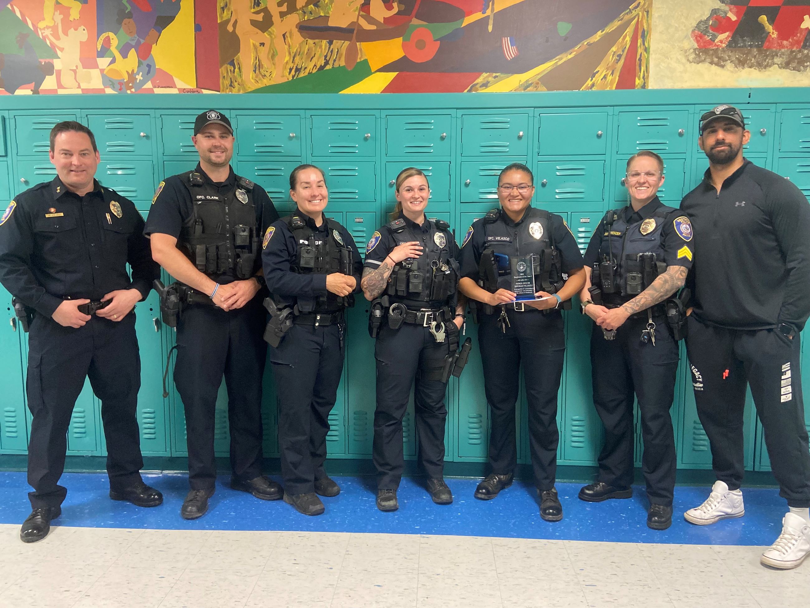 Officers at an award ceremony