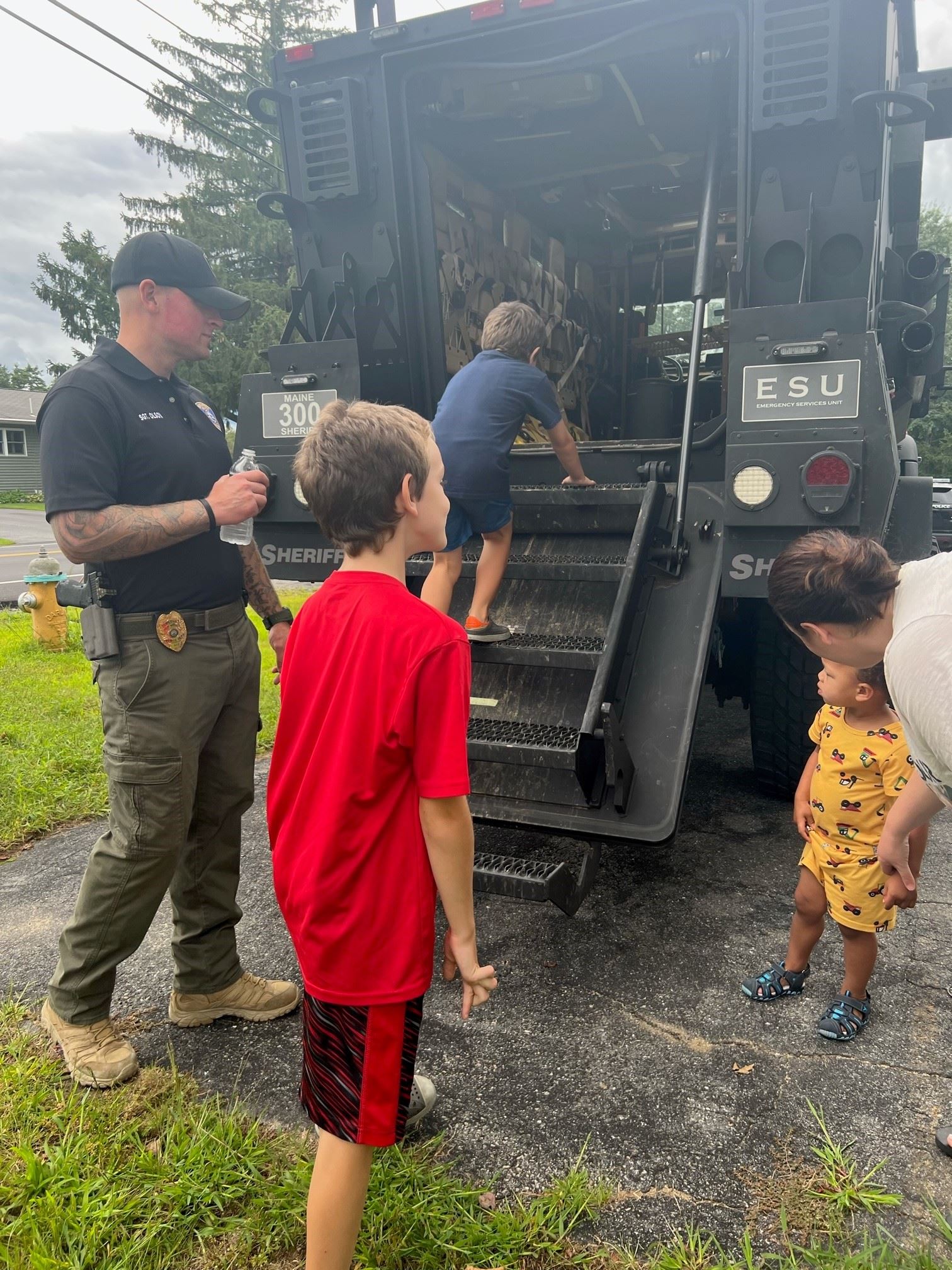 SWAT vehicle at open house