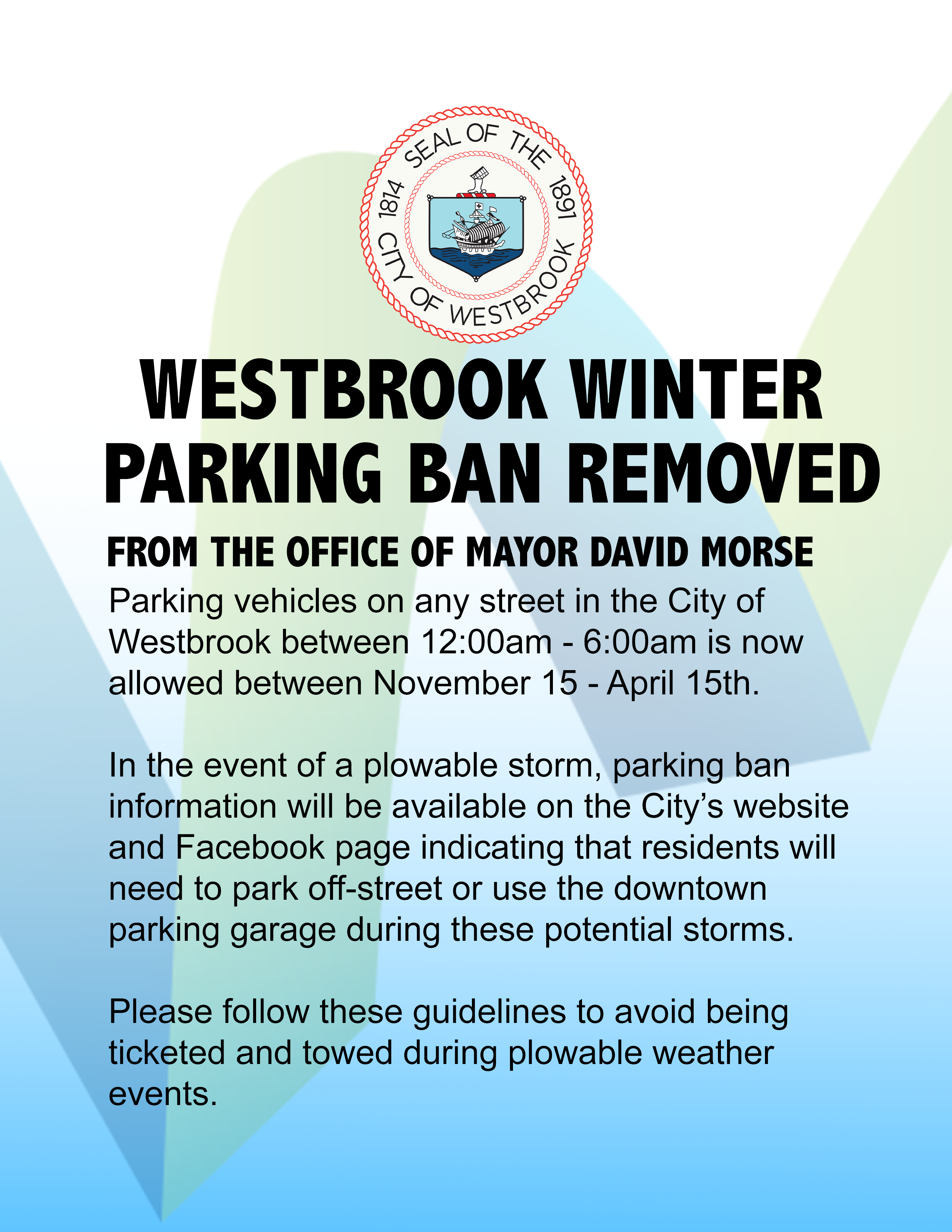Snow Ban Lift Flyer
