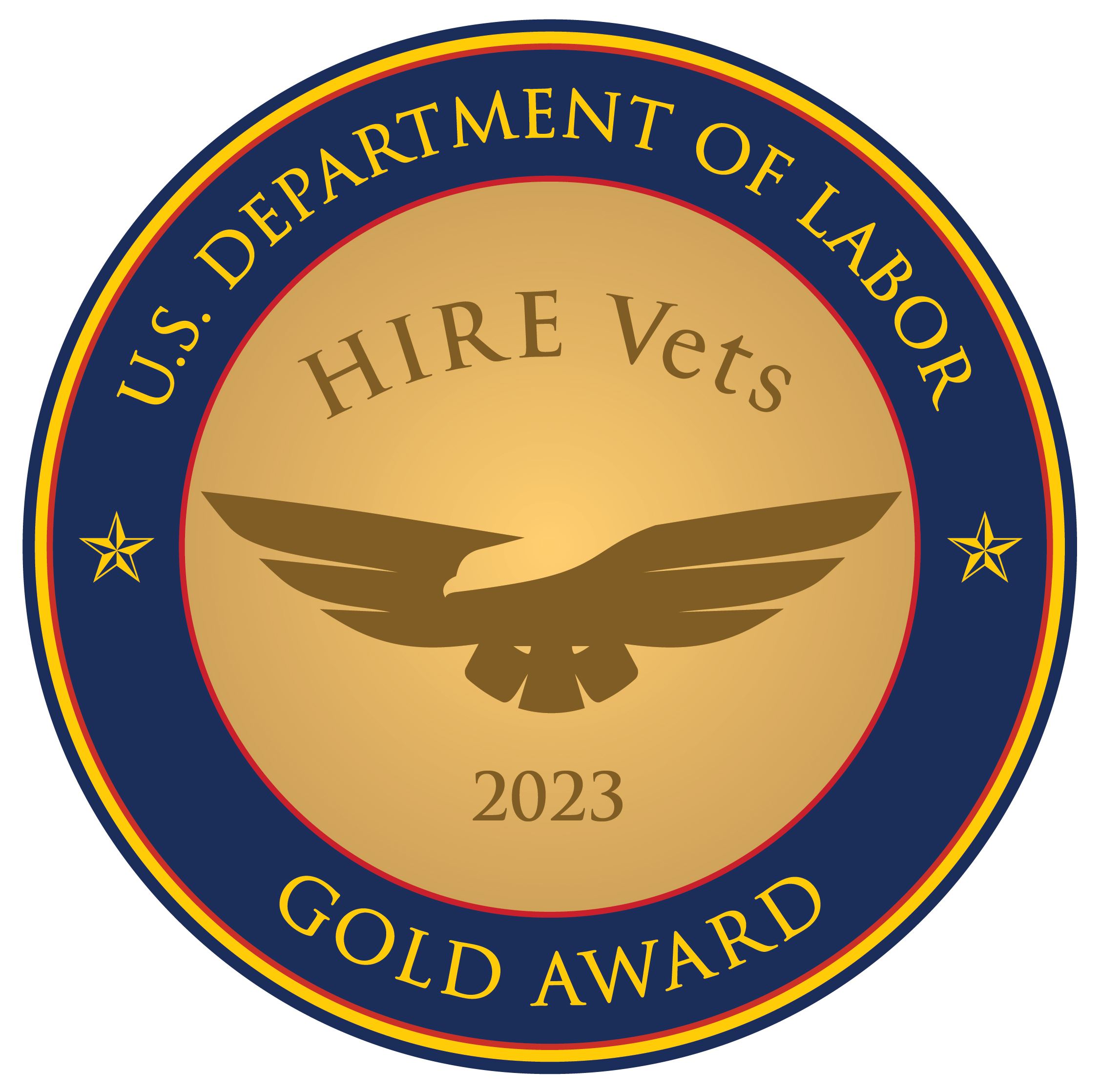 HIRE Vets Award Medallion 2023